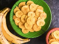 Рецепта Веган бананов чипс във фритюрник с горещ въздух (еър фрайър, air fryer)